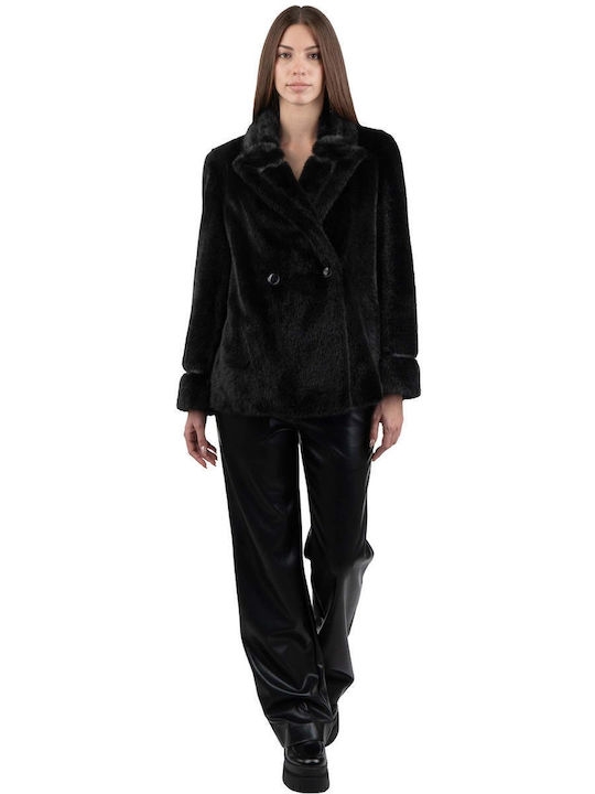 Women's Short Fur Black