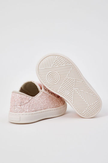 Ever Kid Βαπτιστικά Δερμάτινα Sneakers Ροζ