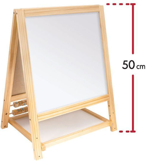 HappiHobbi Kids Floor Magnetic Board / Markerboard / Blackboard 46.3x46.3x46.3cm