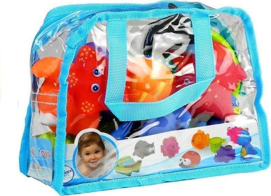 Leantoys Комплект Морски Животни за Баня Цедка