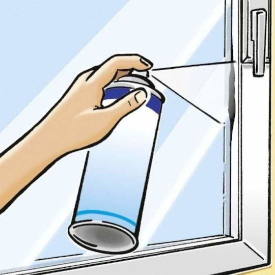 Siks Spray Etanșant Impermeabil Hidroizolație Protecție de Apă de Lungă Durată Uscare Rapidă Pentru Mai Multe Suprafețe Ciment Plăci Metal Furtunuri 450 Ml Alb