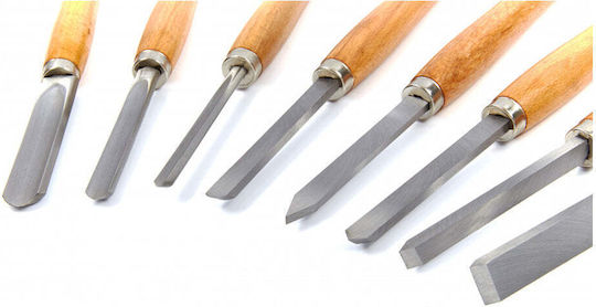 Dălți De Sculptură Din Lemn 360mm Set 8 Bucăți Hbm