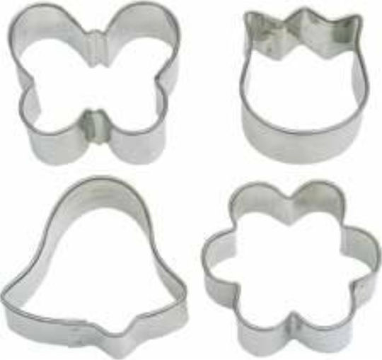 Butterfly Tulip Bellflower Flower Cutter Set 4 Pcs Wilton