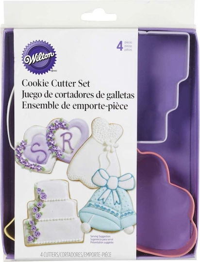 Cake Cutter Set Bells Heart Clothes Wilton