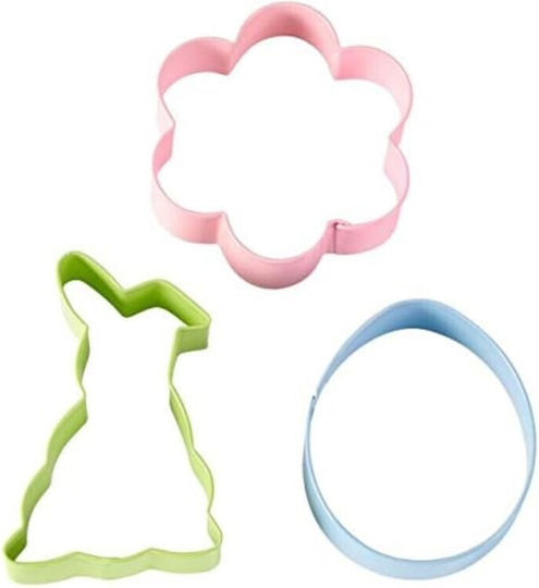 Set De Decupatoare Ou Iepuraș Floare Wilton