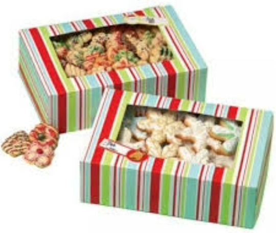 Set Pastry Boxes Labels 2 Pcs Wilton