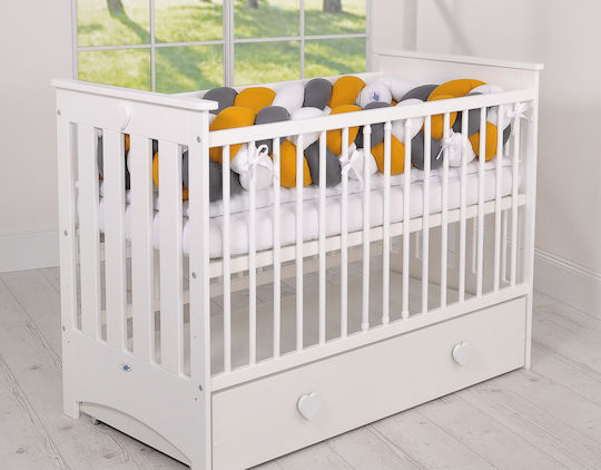My Sweet Baby Πάντα Πλεξούδα Εσωτερική White, Mustard, Anthracite