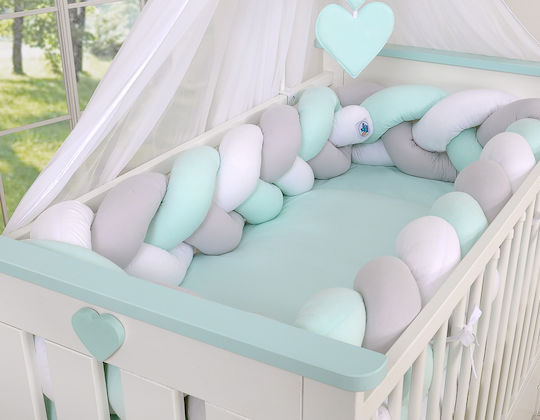 My Sweet Baby Πάντα Πλεξούδα Εσωτερική White, Gray, Mint