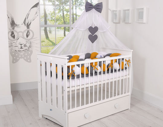 My Sweet Baby Πάντα Πλεξούδα Εσωτερική White, Mustard, Anthracite