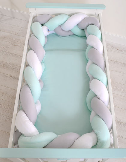 My Sweet Baby Πάντα Πλεξούδα Εσωτερική White, Gray, Mint