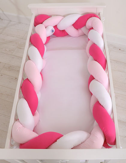 My Sweet Baby Πάντα Πλεξούδα Εσωτερική White, Dark Pink, Pink