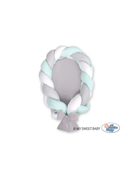 My Sweet Baby Baby Nest White, Gray, Mint My Sweet Baby Baby Nest White, Gray, Mint