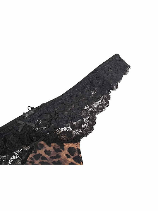 Γυναικείο Slip με Δαντέλα Animal