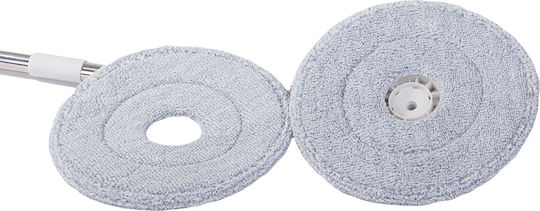 Verk Group Set Spin Mop Bucket 360 Degrees 2 Microfiber Pads 5907451371749