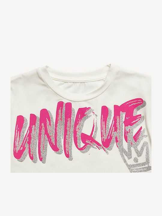 Kids' Crop Top Short Sleeve White