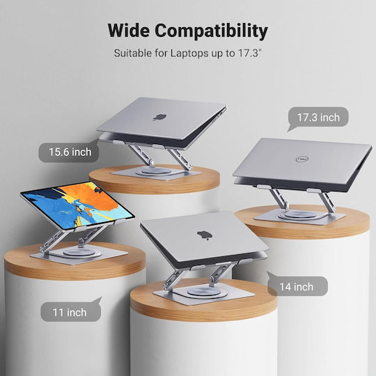 Ugreen LP876 Βάση Στήριξης για Laptop έως 17" Ασημί
