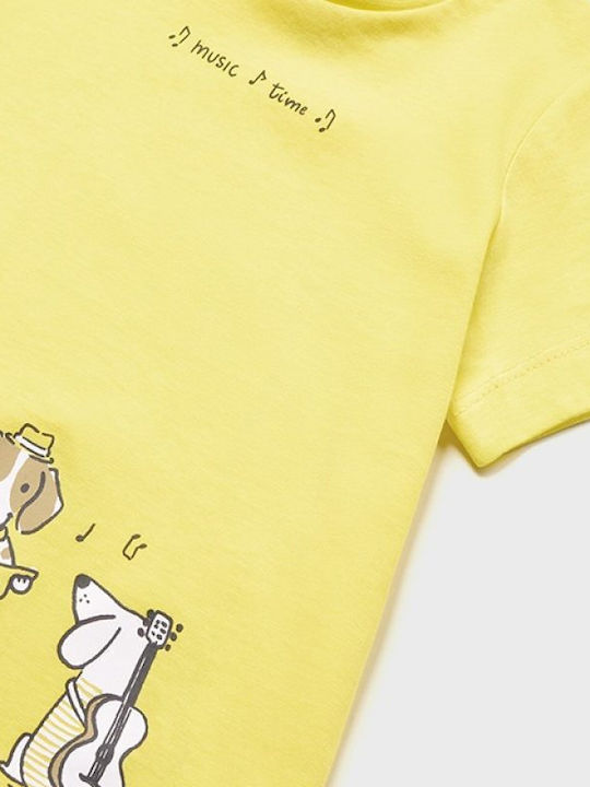 Παιδικό T-shirt Κίτρινο Music