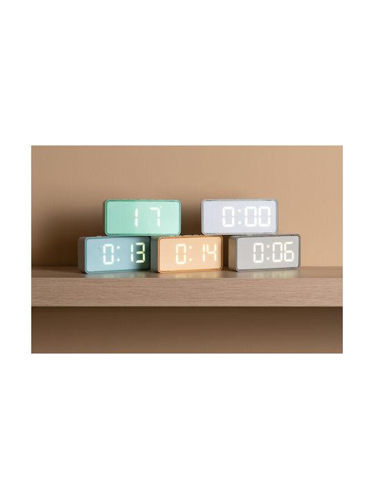 Karlsson Digital Alarm Clock Dimmer Led Audaz – Misty Blue Led Ka6040bl