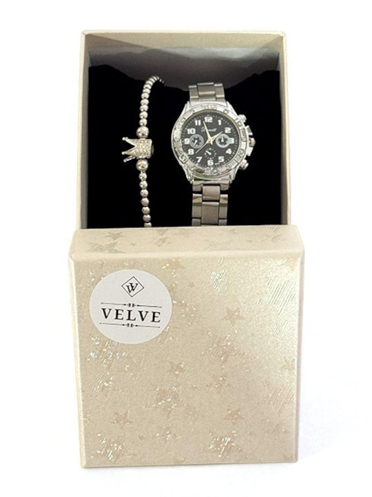 Ulysses Damen Uhr mit Gray Metallarmband