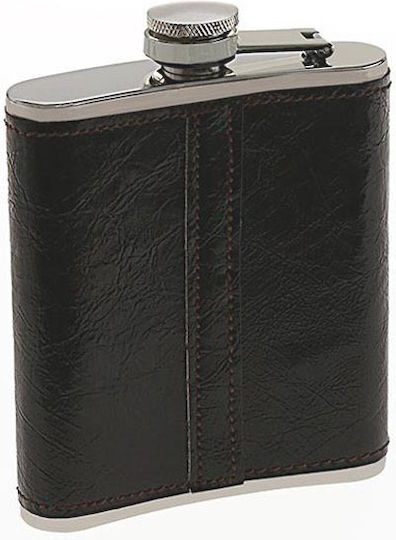 Hip Flask Фласк Питиета Кожено Тъмнокафяво F009 210ml