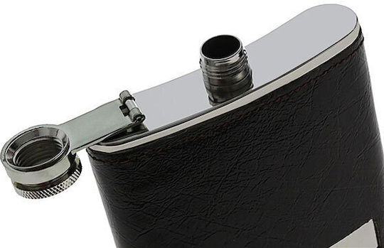 Hip Flask Фласк Питиета Кожено Тъмнокафяво F009 210ml