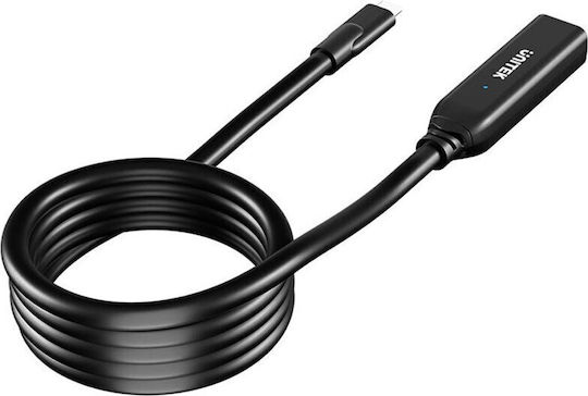 Unitek Extension USB 3.2 Cable USB-C Male - USB-C Female PD Black 5m