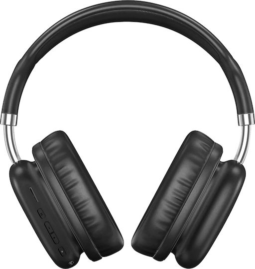Hoco W52 Plus Wireless Wired Over Ear Headphones with Radio with 46 Hours Playing Time Black