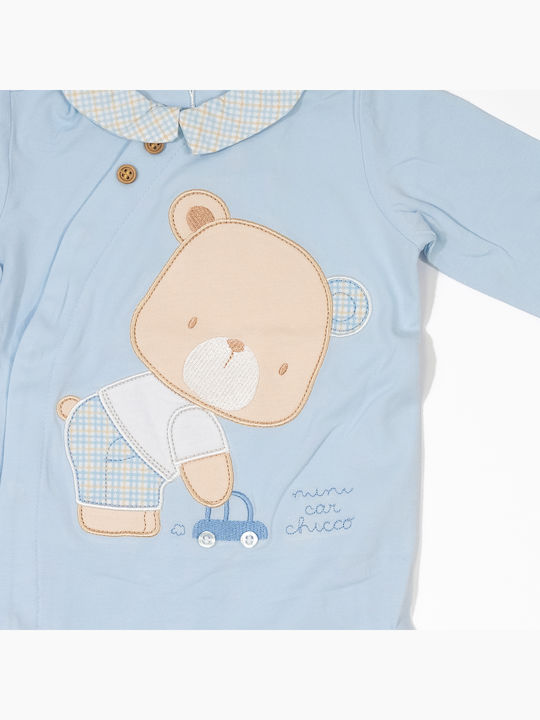 Chicco Baby Bodysuit Long-Sleeved Light Blue