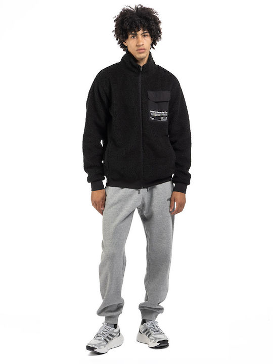 Ανδρική Ζακέτα Fleece Μαύρο