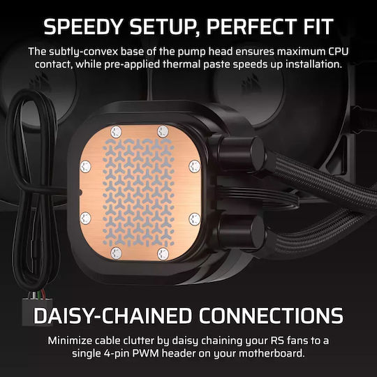 Corsair NAUTILUS 240 RS LCD Water Cooling AIO CPU With 2 Fans 120mm And ARGB Lighting White