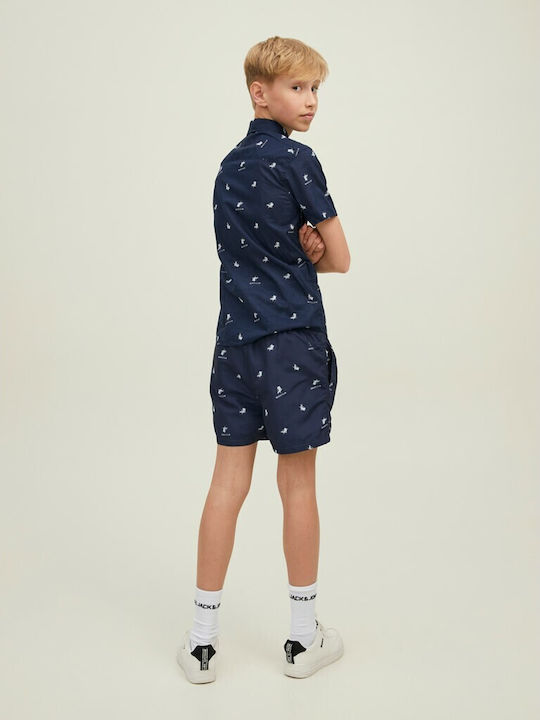 Kids Shirt Short Sleeve Blue