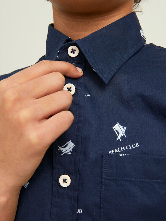Kids Shirt Short Sleeve Blue