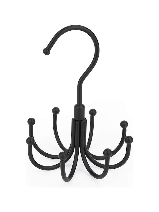 Single Wall-Mounted Bathroom Ring Black
