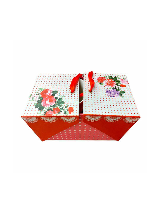 Inart Mug from Porcelain Red 330ml 2pcs