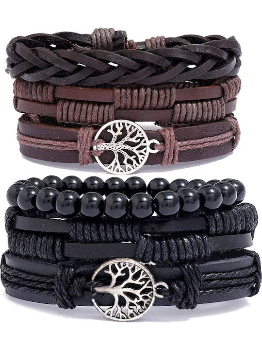Legend Accessories Σετ Γυναικεία Βραχιόλια Δερμάτινα Legend Accessories Σετ Γυναικεία Βραχιόλια Δερμάτινα