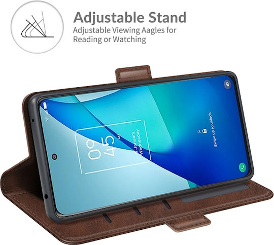 TCL Buchen Sie Leder Braun (TCL 20L / 20L+ / 20 5G / 20S)