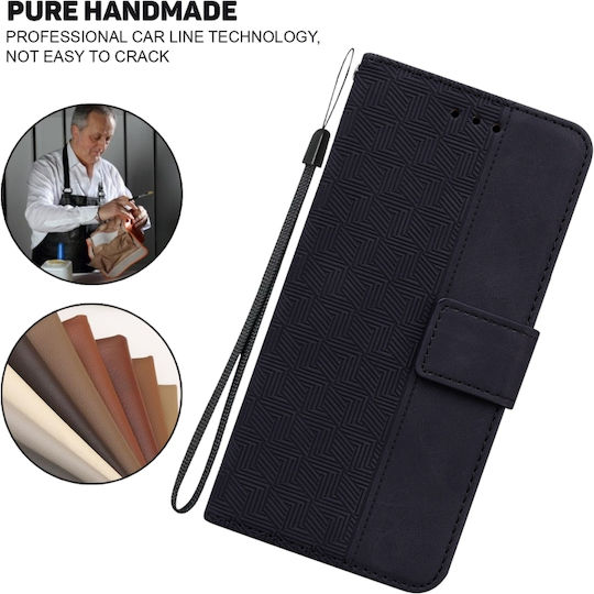 Oppo Back Cover Leather Black (Realme 8i)