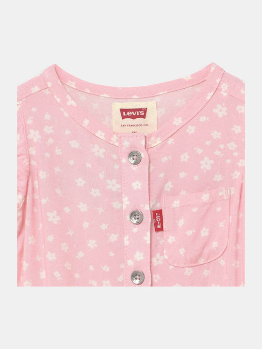 Kids' Overall Pink Ruffle