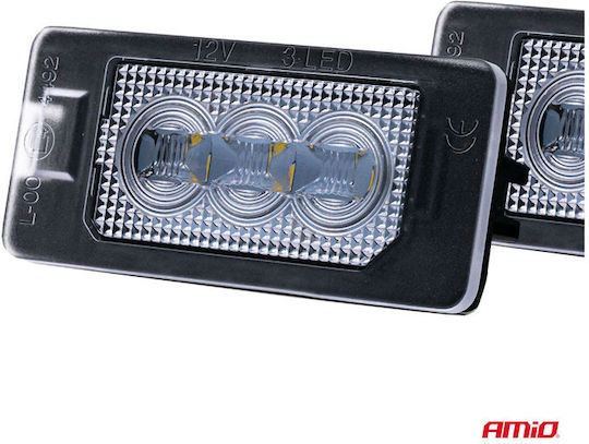 AMiO Светлини за регистрационната табела LED за Audi A4 / A5 / S5 / Q5 / TT / A1 / A7 / RS5 / A6 Kia Роудстър Mini Роудстър Renault Бърз Seat Алхамбра / Ateca / Ибица Skoda Фабия / Кодиак / Октавия / Бърз / Изключителен / Йети Volkswagen Голф / Голф Плюс / Джета / Пасат / Поло / Шаран / Тигуан / Тоуарег / Туран 1бр