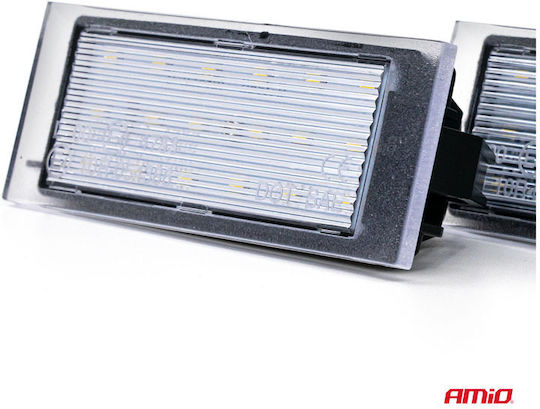 AMiO Светлини за регистрационната табела LED за Ford Express Mercedes-Benz Citan Nissan Interstar / NV400 Opel Мовано Renault Клио / Каджар / Канго / Лагуна / Меган / Туинго / Вятър / Майстор / Туизи / Пространство Chevrolet Express Dacia Логан Пик-Ап / Логан / Сандеро 1бр