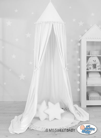 My Sweet Baby Mückennetz Kinderbett aus Tüll Weiß