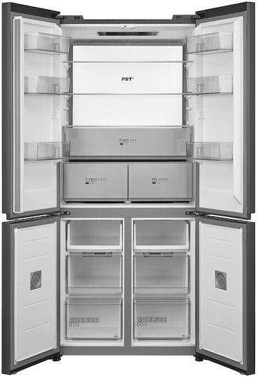 Midea Side-by-Side Kühlschrank 515Es Total NoFrost H191xB83.3xT60cm. Gray MDRM706BIE70