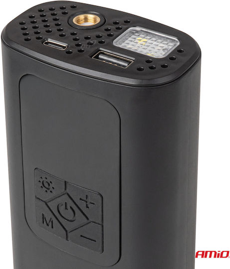 AMiO Car Tire Pump 150 PSI Rechargeable with Battery 12V