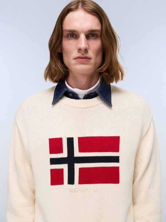 Langarm Beiges Pullover