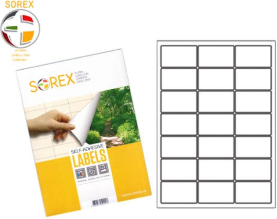 Sorex 2100 Selbstklebende A4-Etiketten 63.5x38.1mm