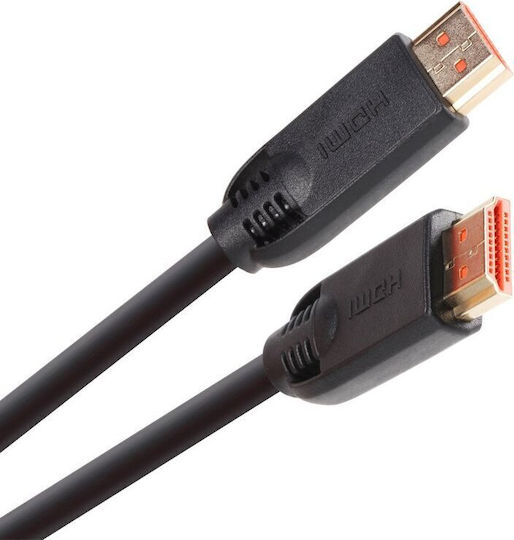 VCom HDMI 2.0 Премиум Висока Скорост 4K 60Hz HDR HDMI Кабел HDMI Мъжки - HDMI Мъжки 3м Черен