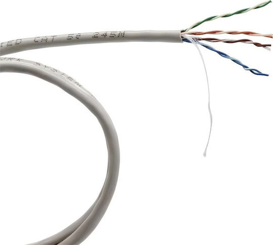 VCOM Direktbefestigung Kupfer Kat.5e (Gigabit) Netzwerkkabel Ethernet 305m Graues