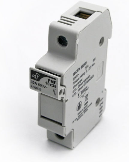 Adeleq Disconnect Switch Electrical Panel Single Pole 32A for 10x38mm Fuses 88-9132