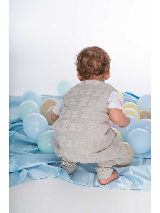 Baby Bliss Autumn Sleeping Bag with Feet Dreamy Zzz Grey