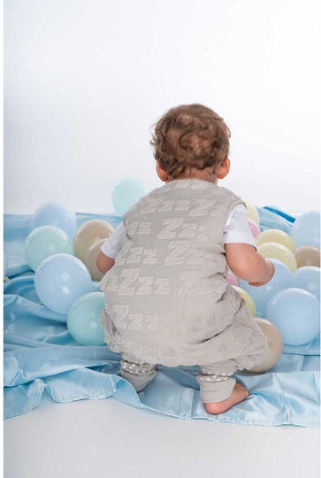 Baby Bliss Φθινοπωρινός Υπνόσακος με Πόδια Dreamy Zzz Grey